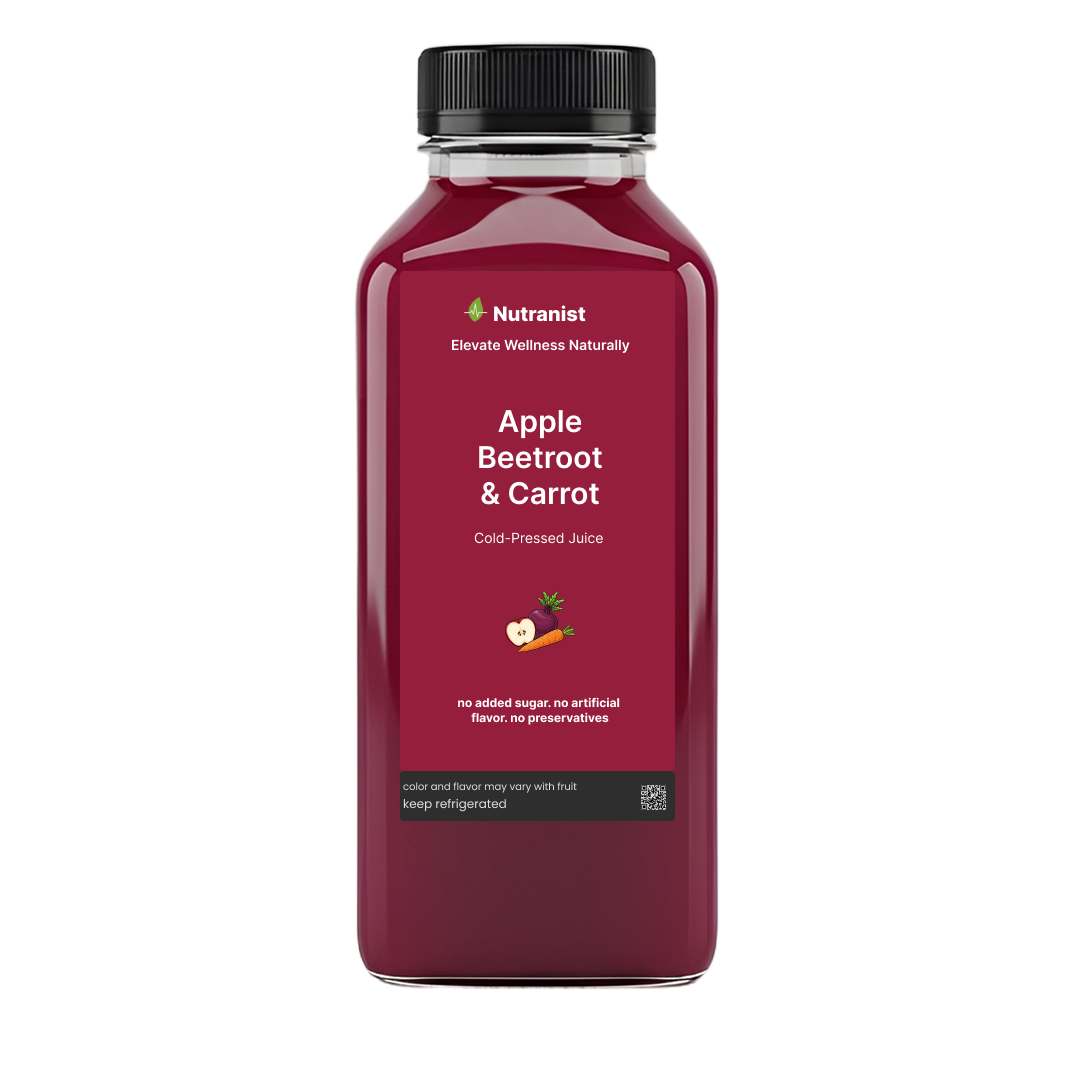Apple, Beetroot, & Carrot Cold-Pressed Juice