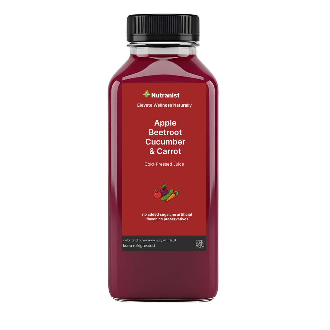 Apple, Beetroot, Cucumber, & Carrot Cold-Pressed Juice